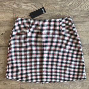Checkered Mini Skirt